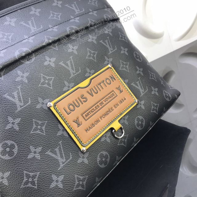 LV包 lv新款男包 M48219 Besace Zippée中號手袋 Gaston Labels限量版系列 LV男斜挎包  ydh3524